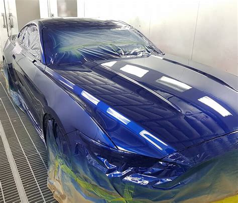 blue car spray paint